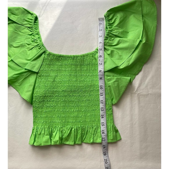 Ramy Brook Yolanda Blouse in Green Size S - Picture 11 of 11